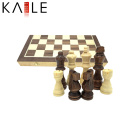 Jogo de tabuleiro de madeira Magnetic Fold Chess Set